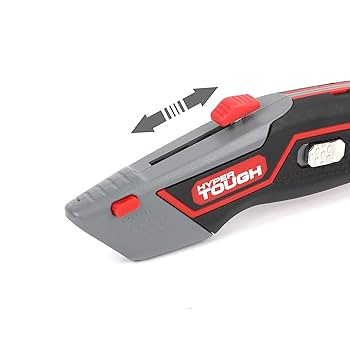 Hyper Tough AUTO-LOADING RETRACTABLE UTILITY KNIFE + 3
